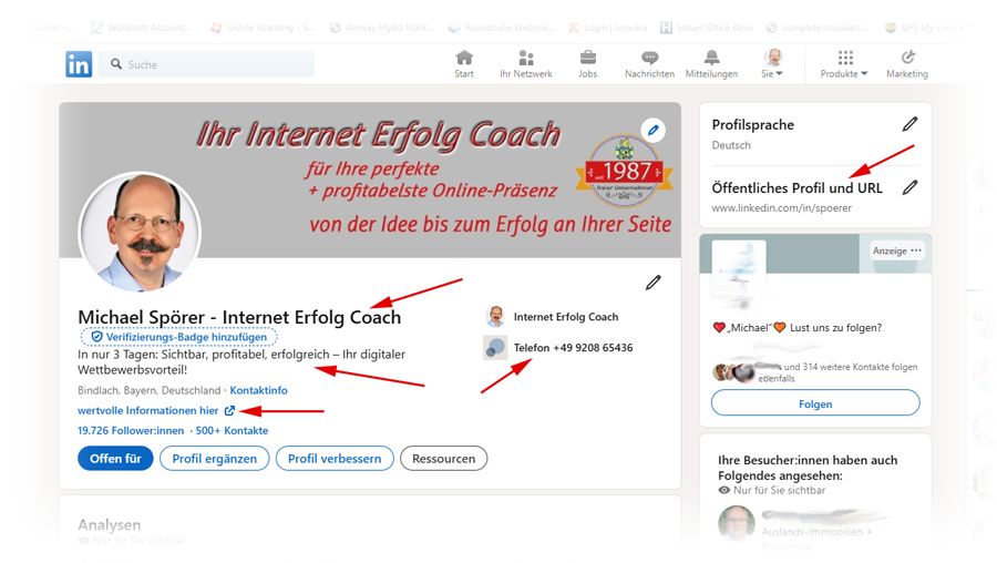 Linkedin Profil Spörer Michael